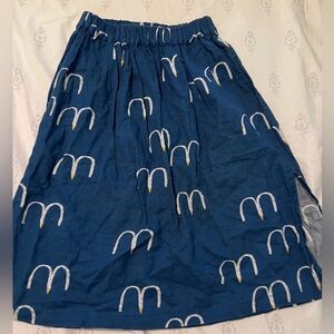 Bobo Choses blue bird skirt VGUC size 2/3
